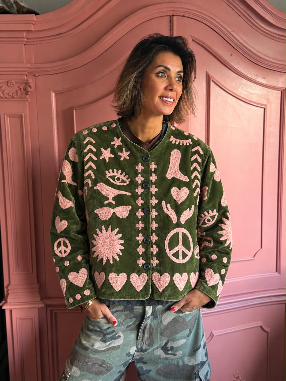 TOUT - Classic Dream Jacket Velvet  Green