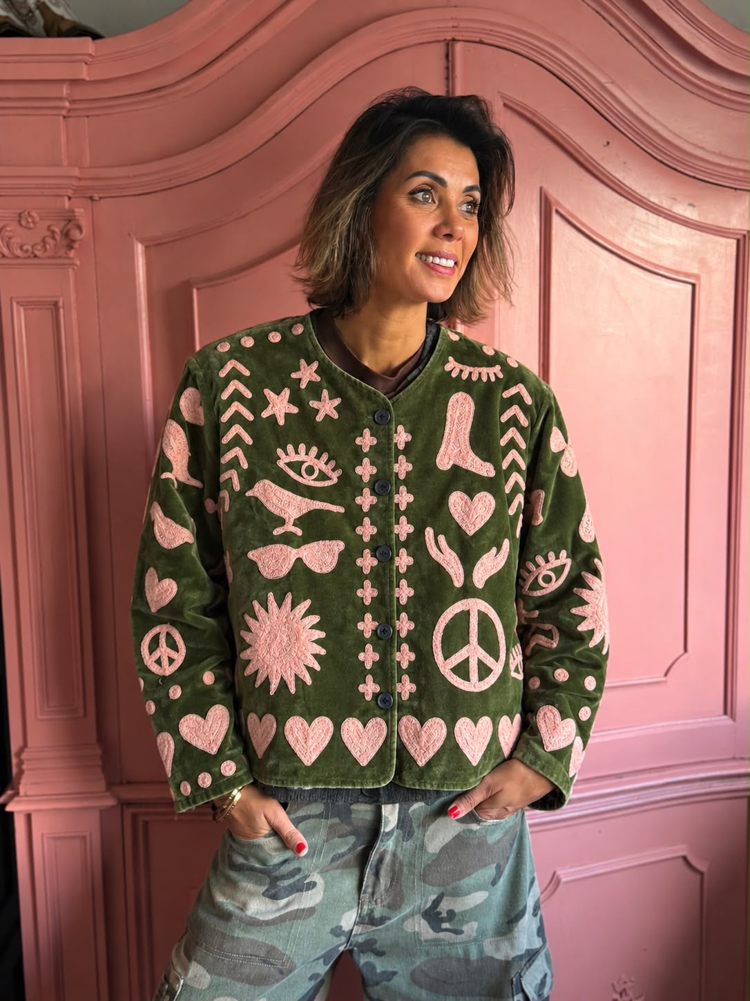 TOUT - Classic Dream Jacket Velvet  Green