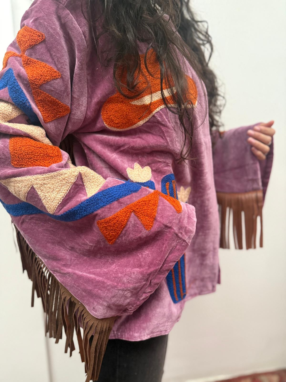 Velvet fringe jacket Cowboy