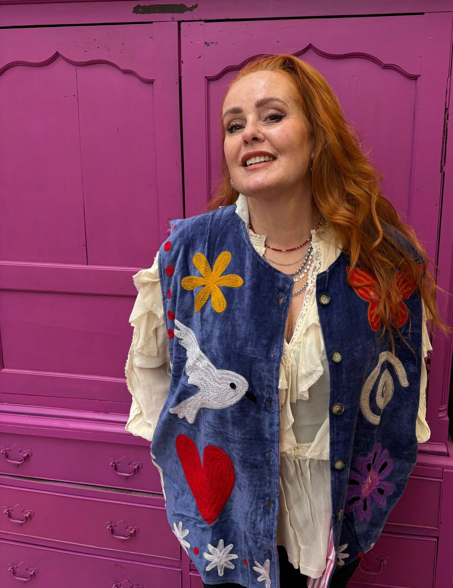 TOUT - Tamar Vest Velvet Blue
