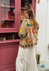 Velvet embroidery jacket Ella jacket