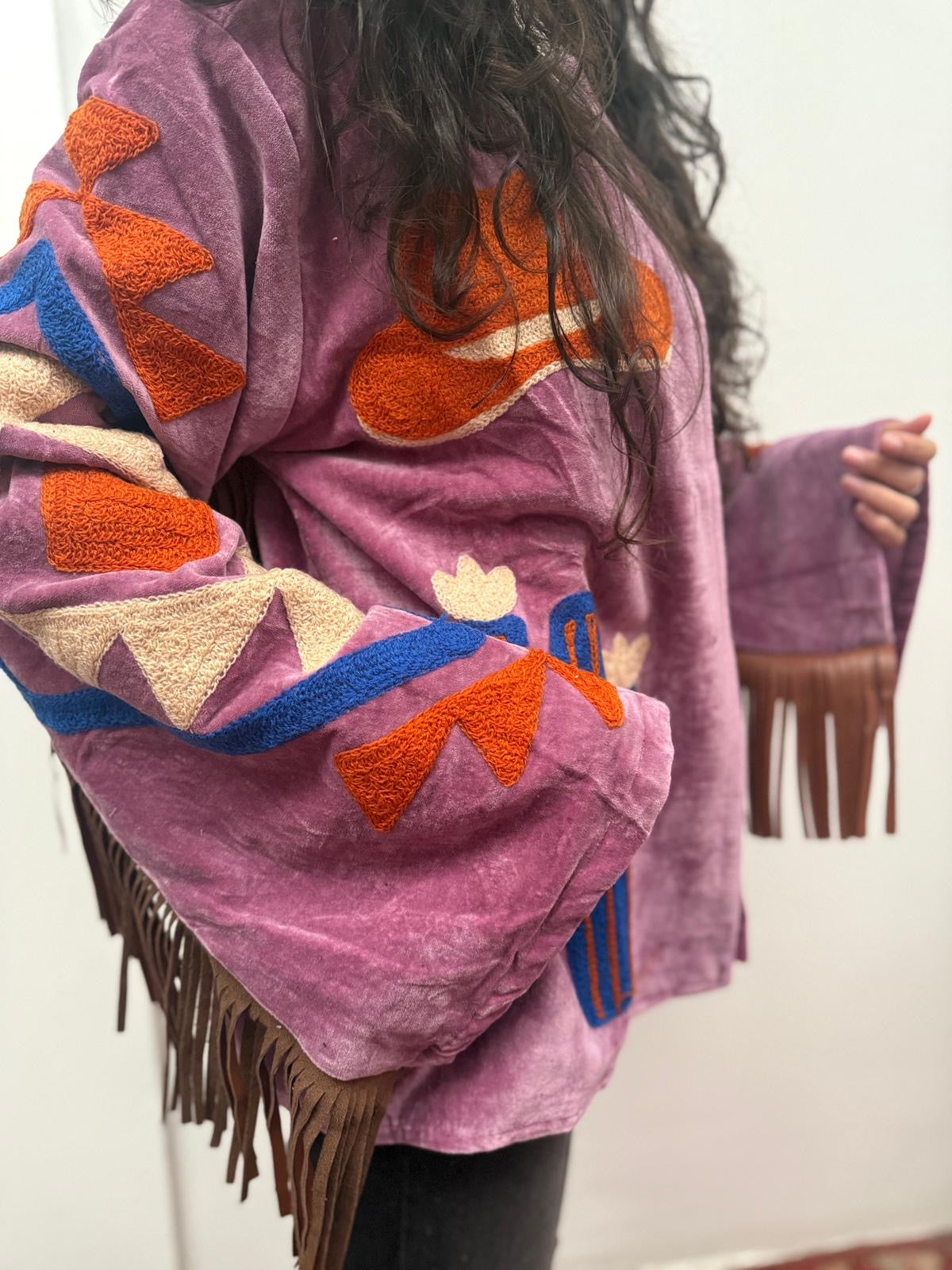 Velvet fringe jacket Cowboy