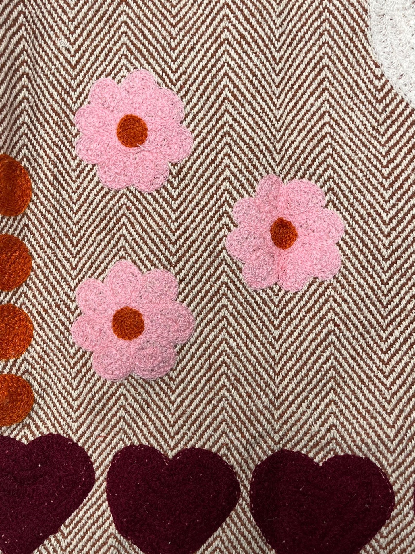 Tweed embroidery jacket birds