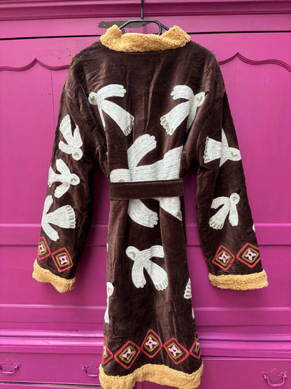 TOUT - Birds Coat Teddy Velvet