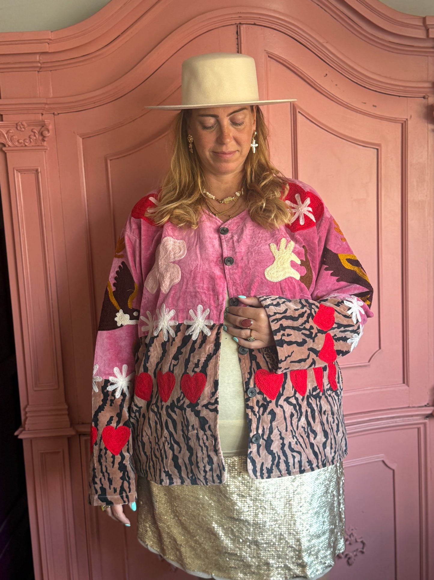 TOUT - Tiger pink heart Jacket