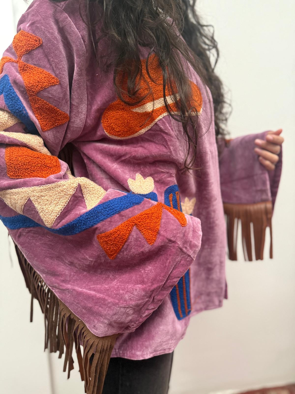 Velvet fringe jacket Cowboy