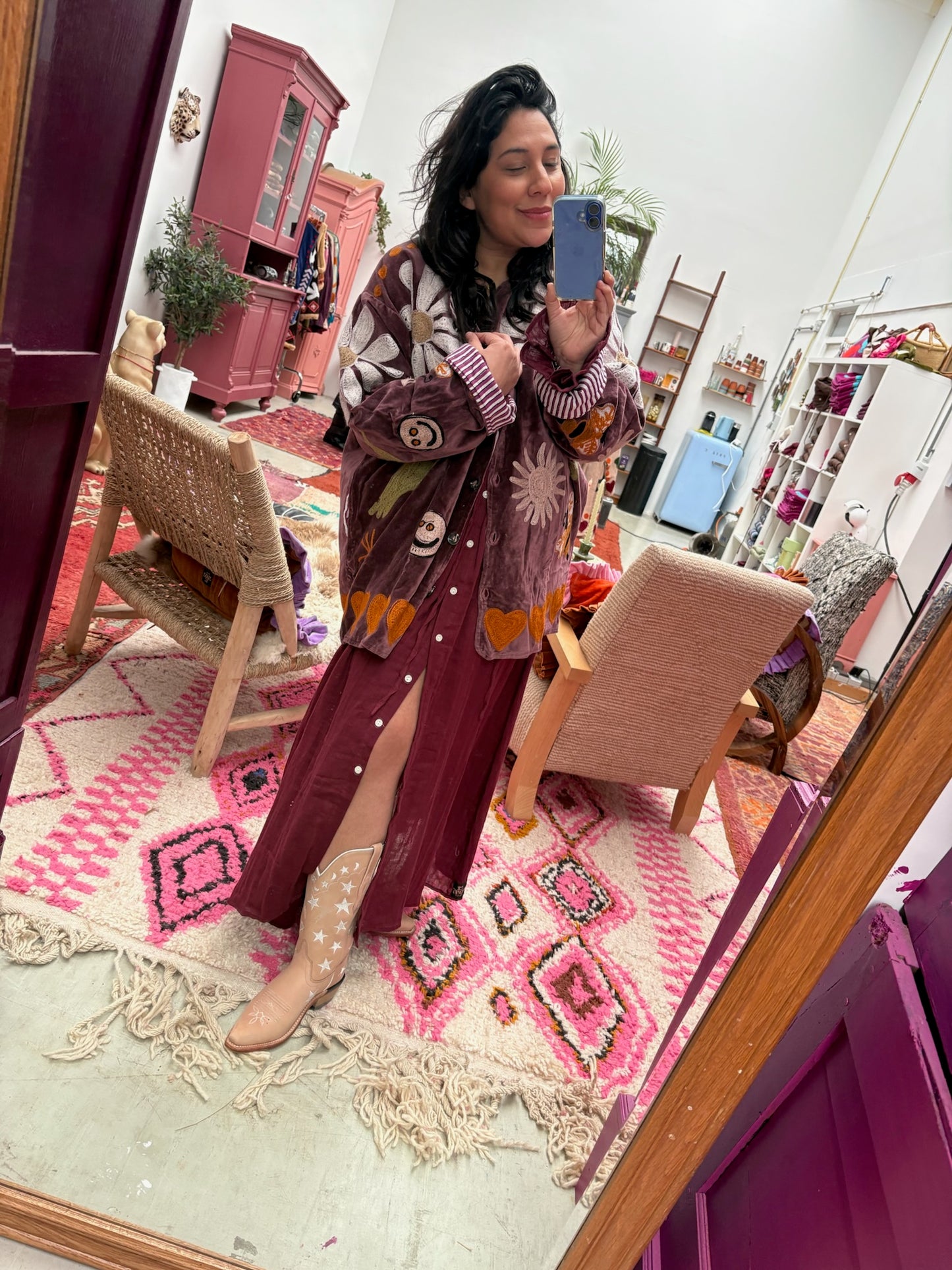 TOUT - Daisy Jacket Velvet Aubergine