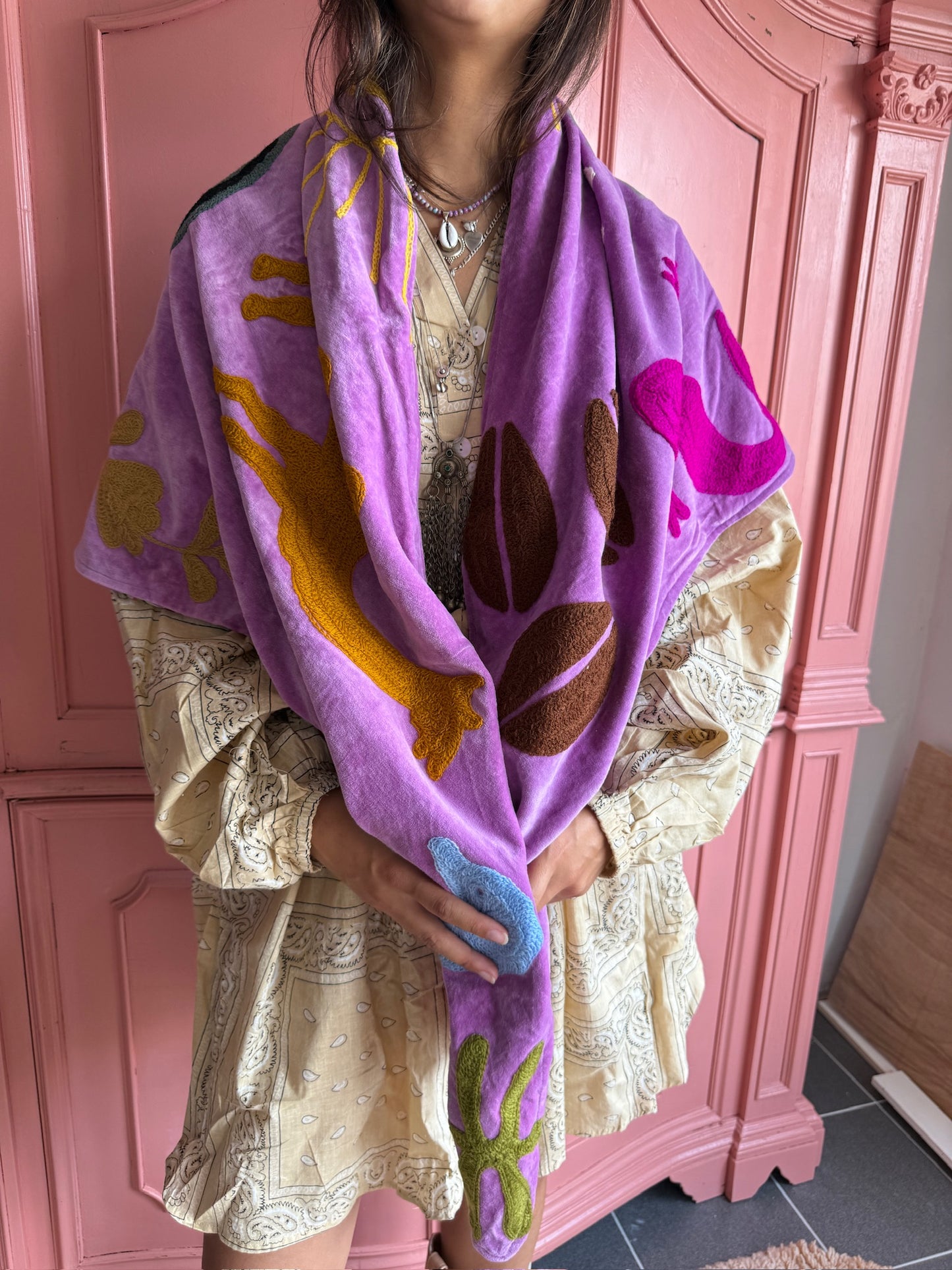 TOUT - Jojo Velvet sjaal Purple