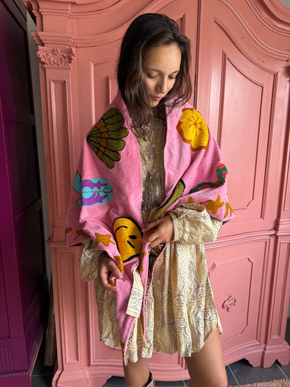 TOUT - Jojo Velvet sjaal Pink