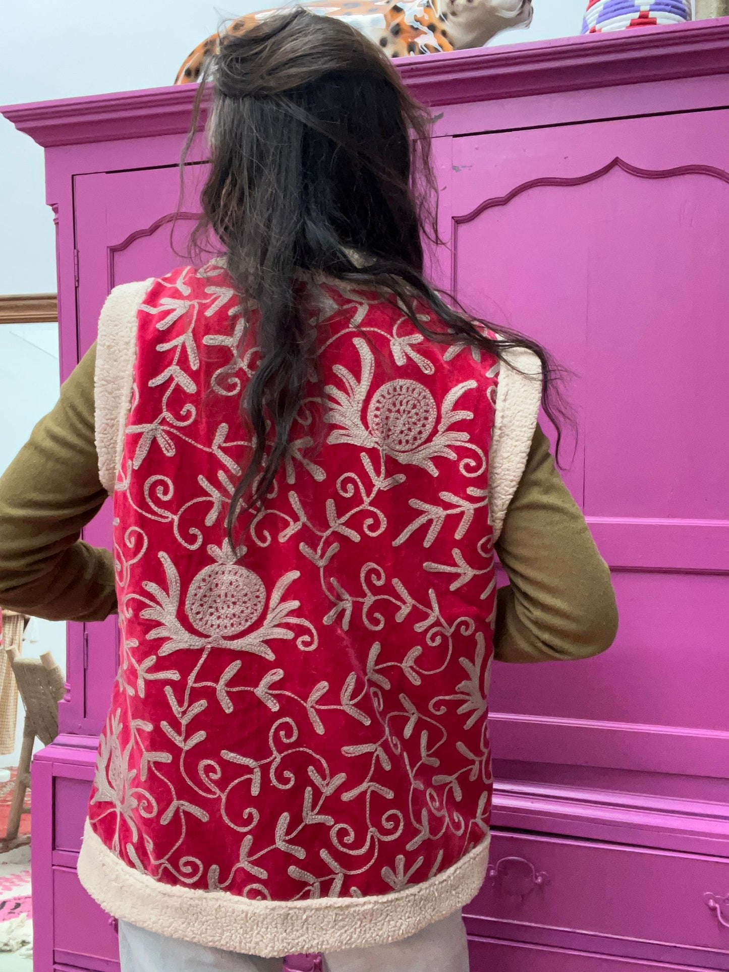 TOUT - Velvet gilet Teddy