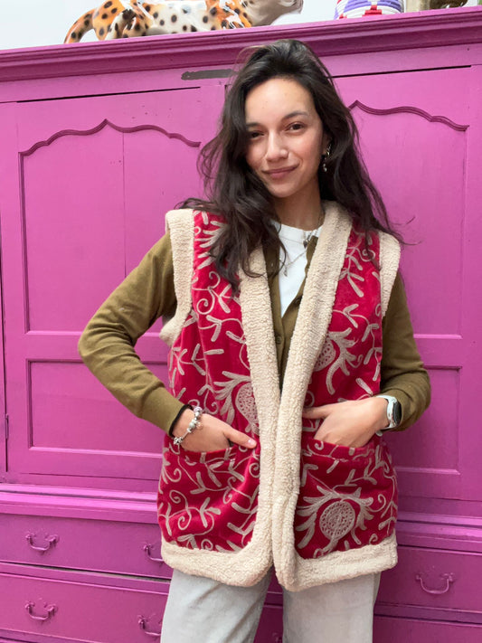 TOUT - Velvet gilet Teddy