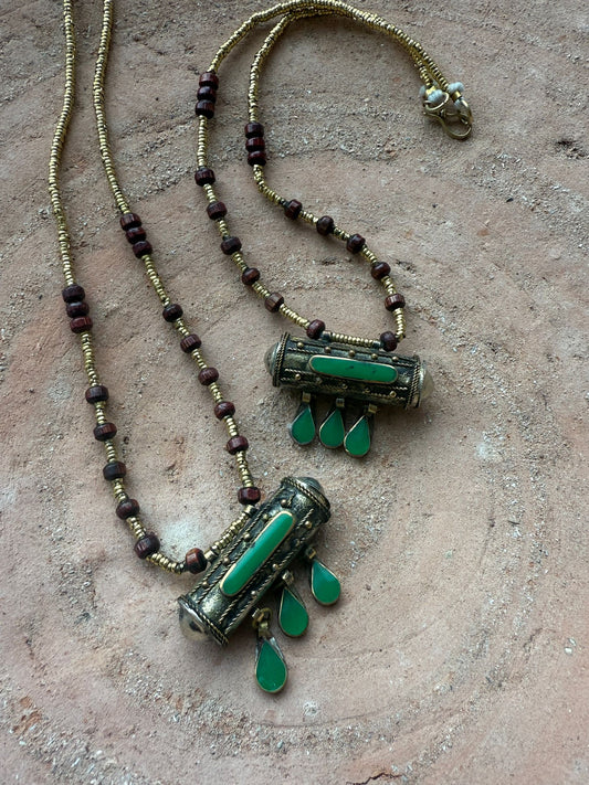 Vintage ketting prayer box India