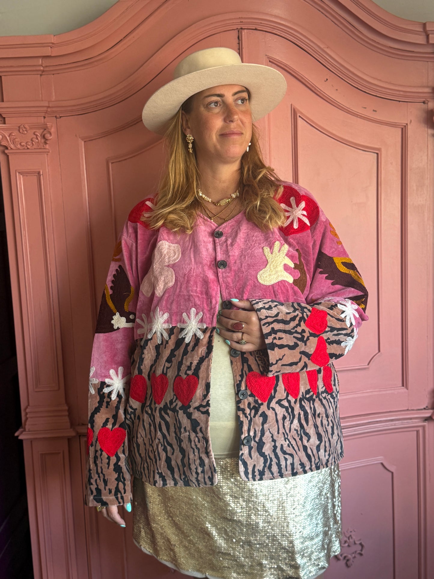 TOUT - Tiger pink heart Jacket