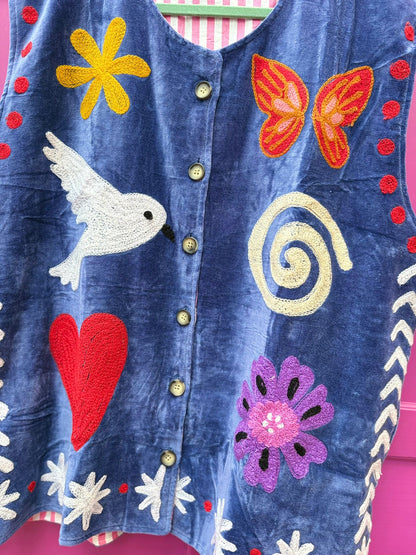 TOUT - Tamar Vest Velvet Blue