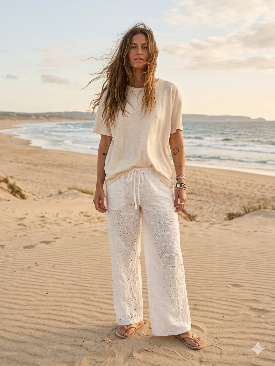 TOUT - Broidery pants Lela