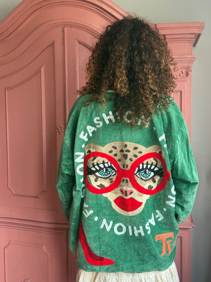 TOUT - Loud luxury Jacket Velvet Green