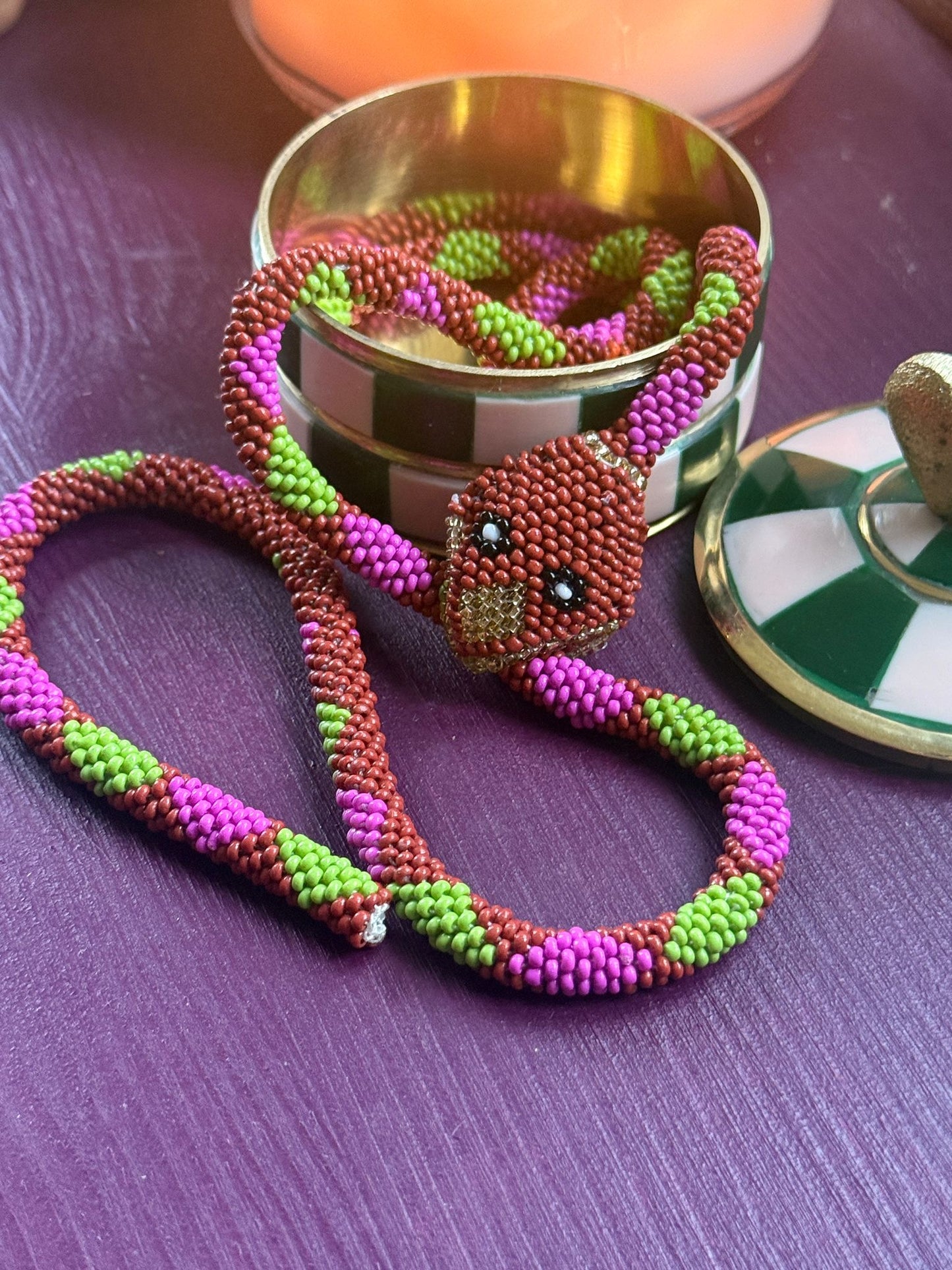 Ketting snake incl treasure box