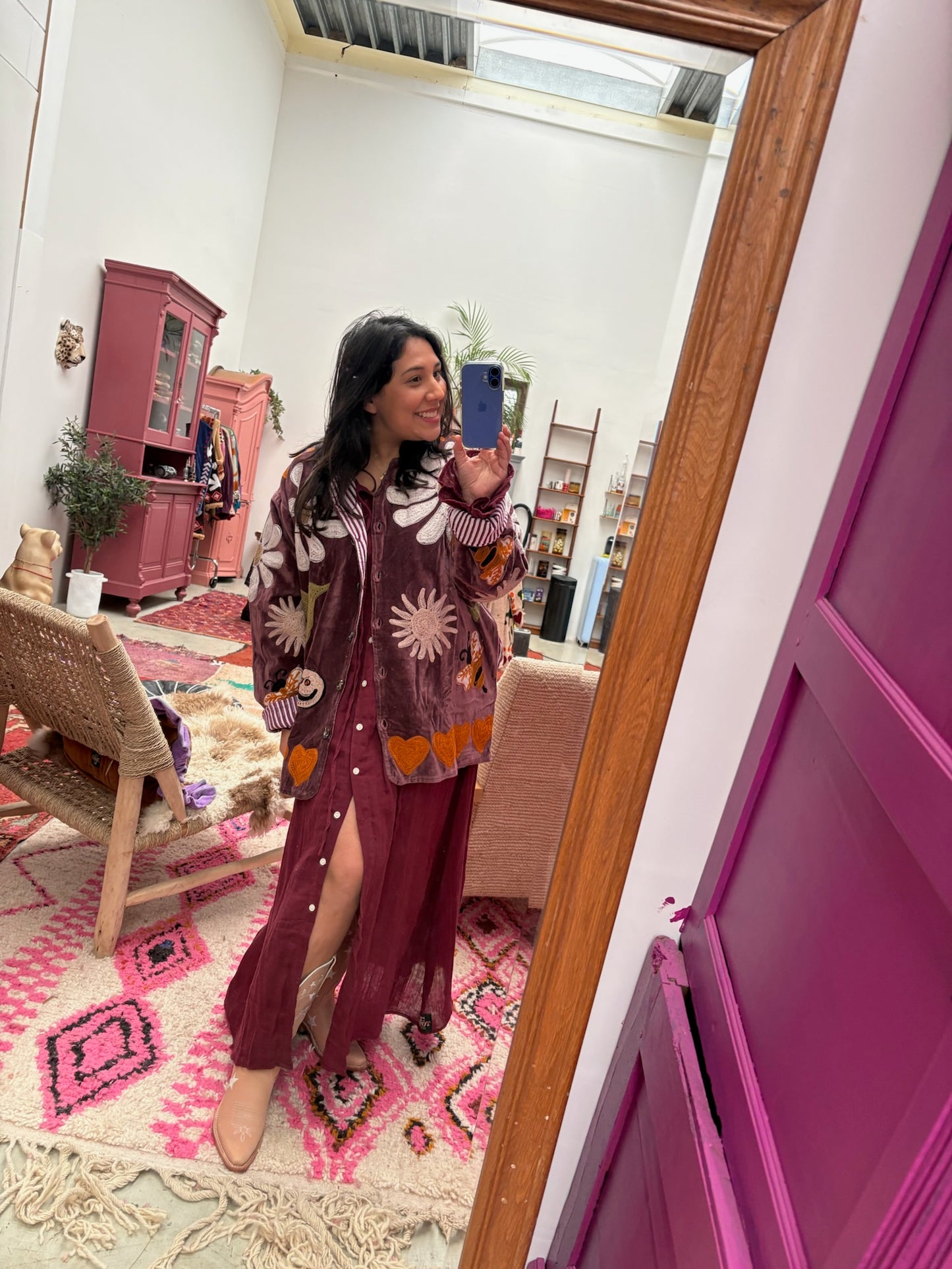 TOUT - Daisy Jacket Velvet Aubergine