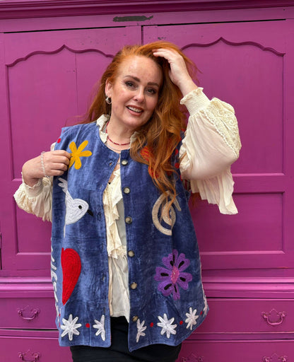 TOUT - Tamar Vest Velvet Blue