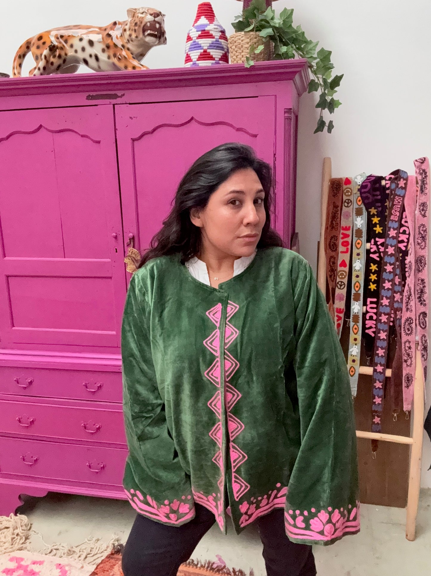 TOUT - Yasmine Jacket Velvet Green