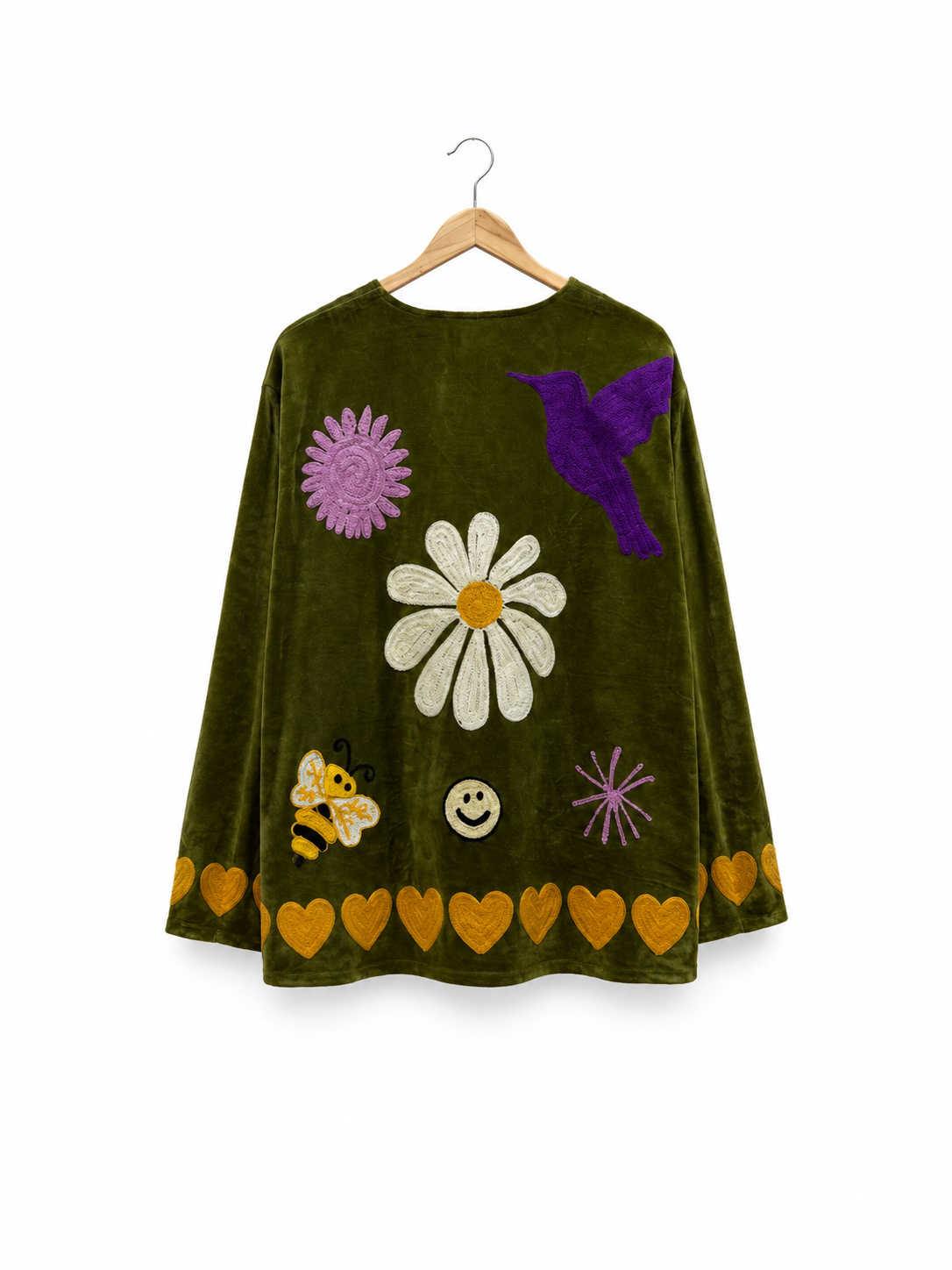 TOUT - Daisy Jacket Velvet green