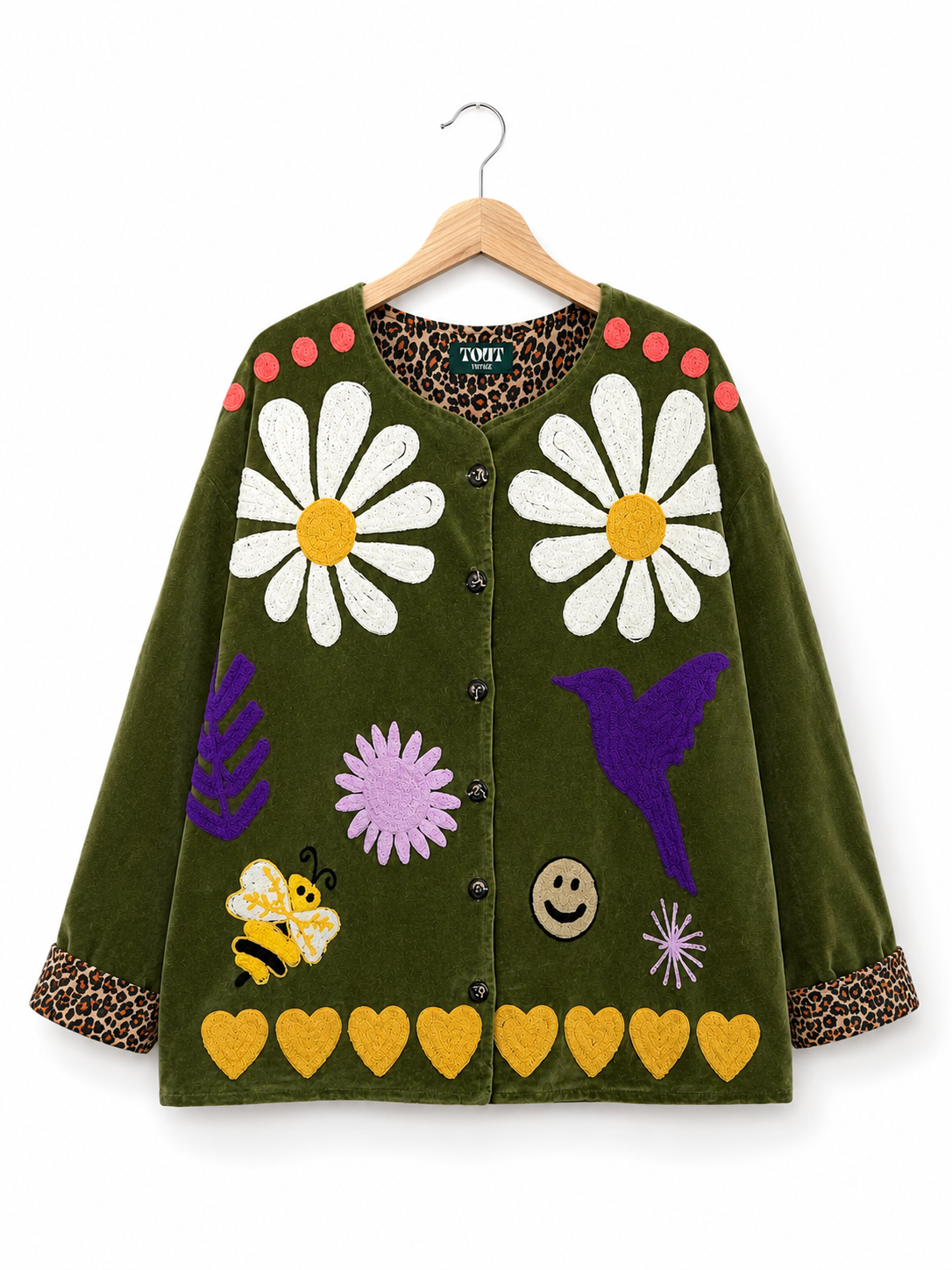 TOUT - Daisy Jacket Velvet green