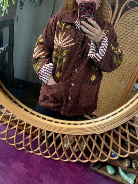 Corduroy Jacket Bordeaux
