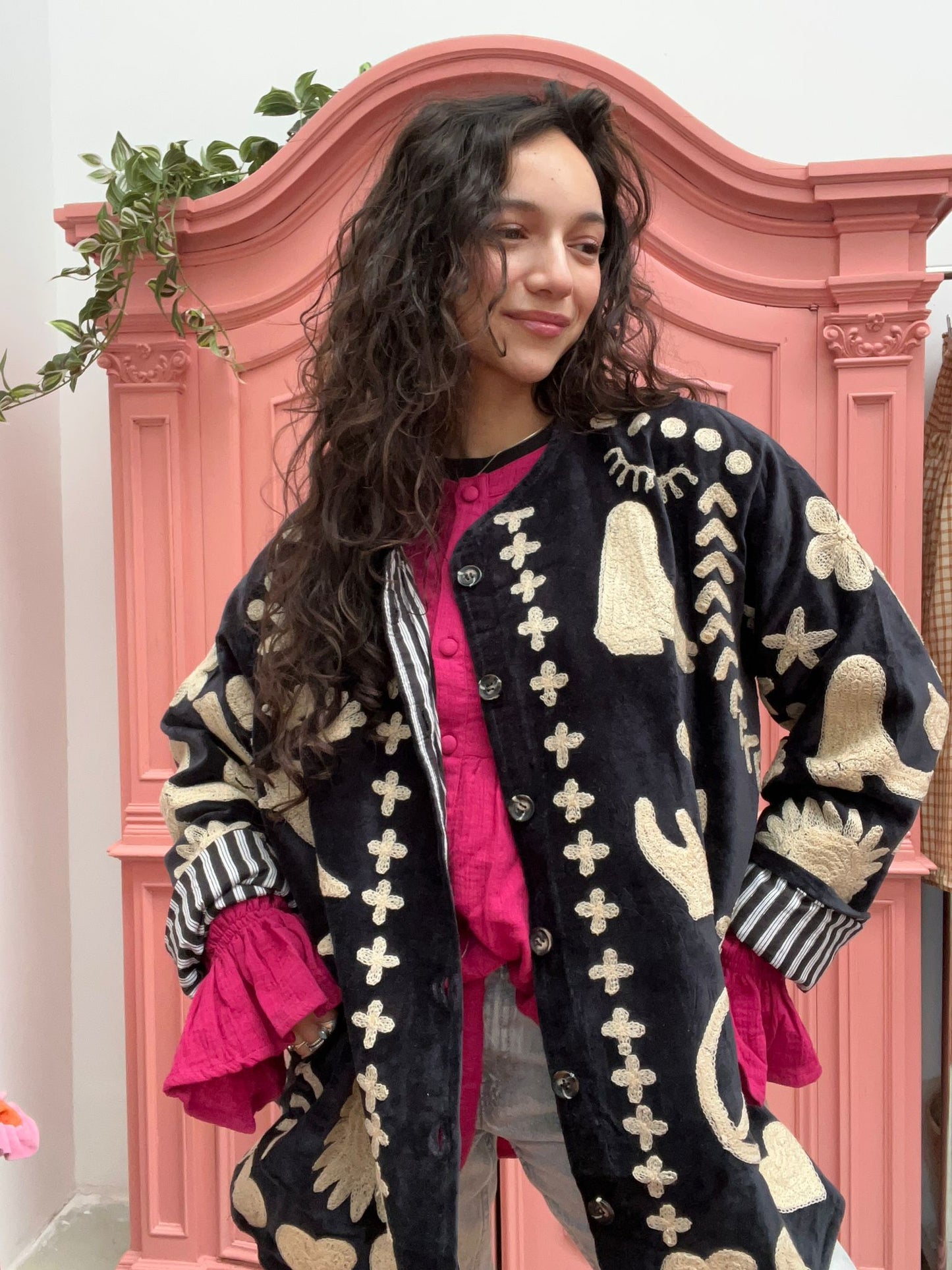 Velvet Jacket DREAM black