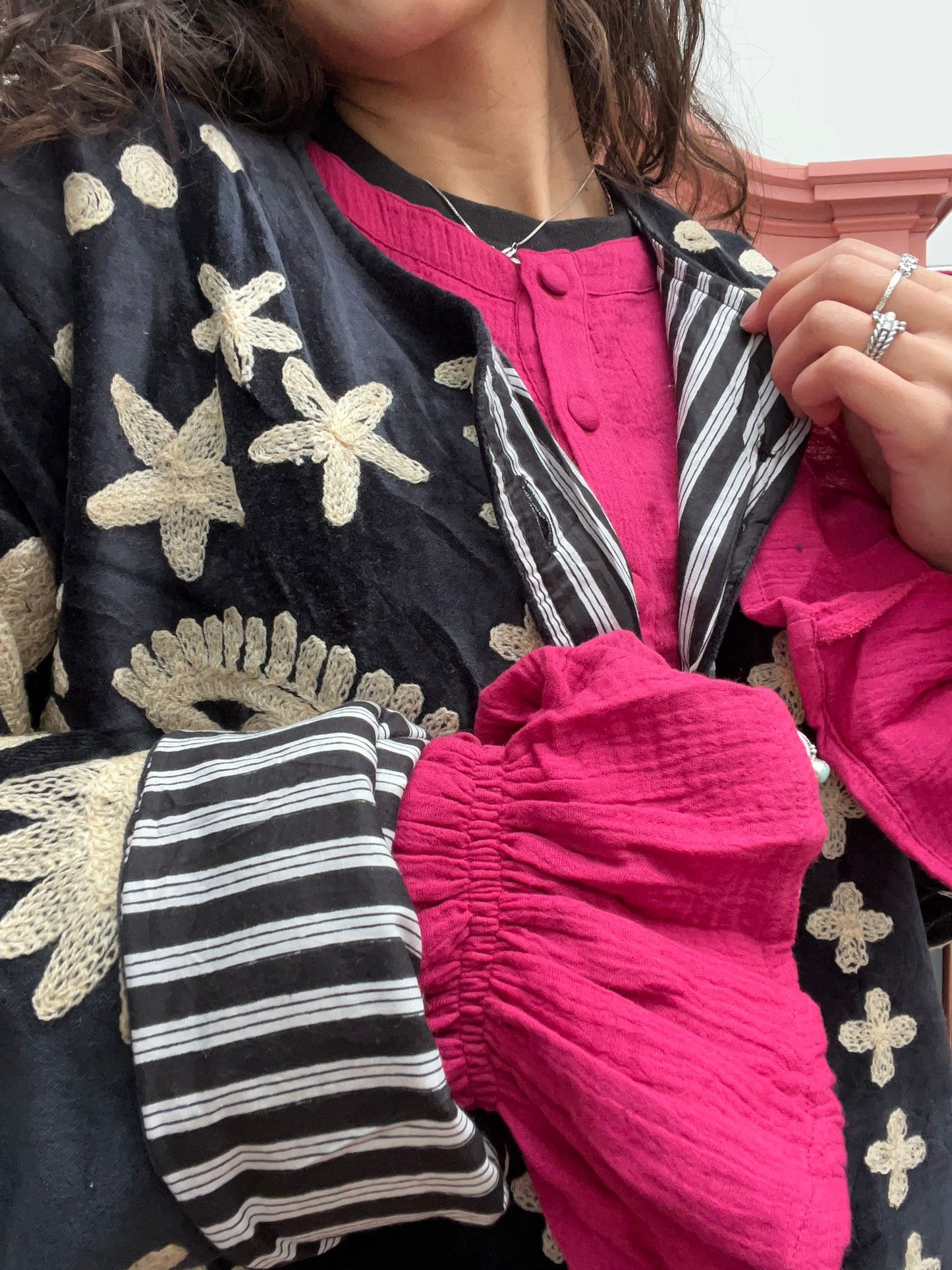 Velvet Jacket DREAM black