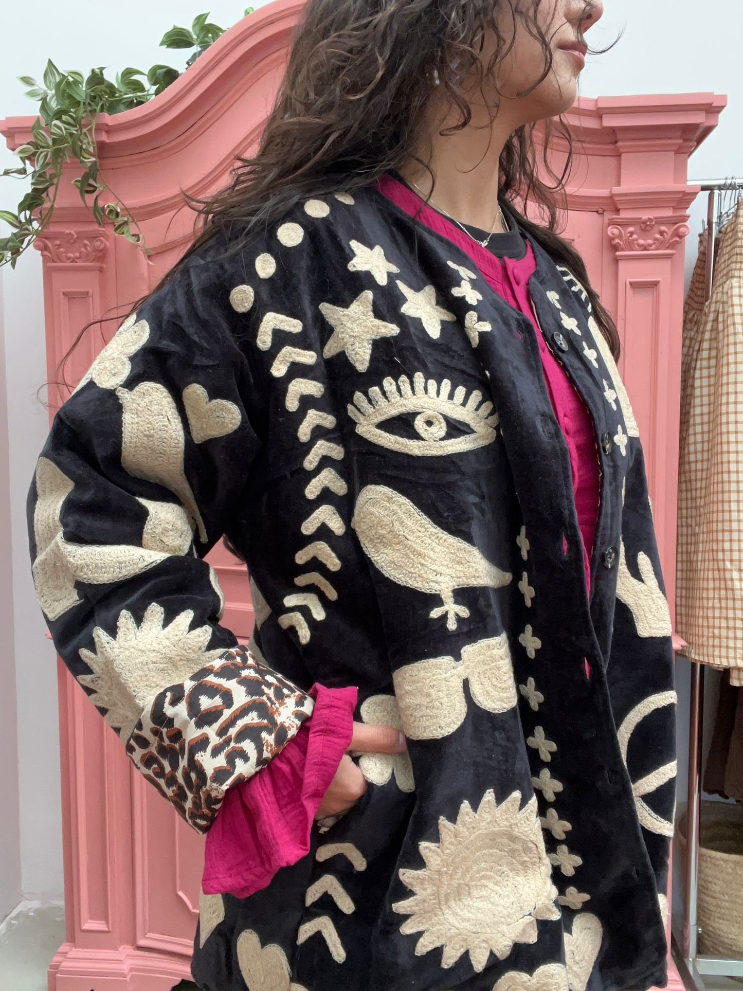 Velvet Jacket DREAM black