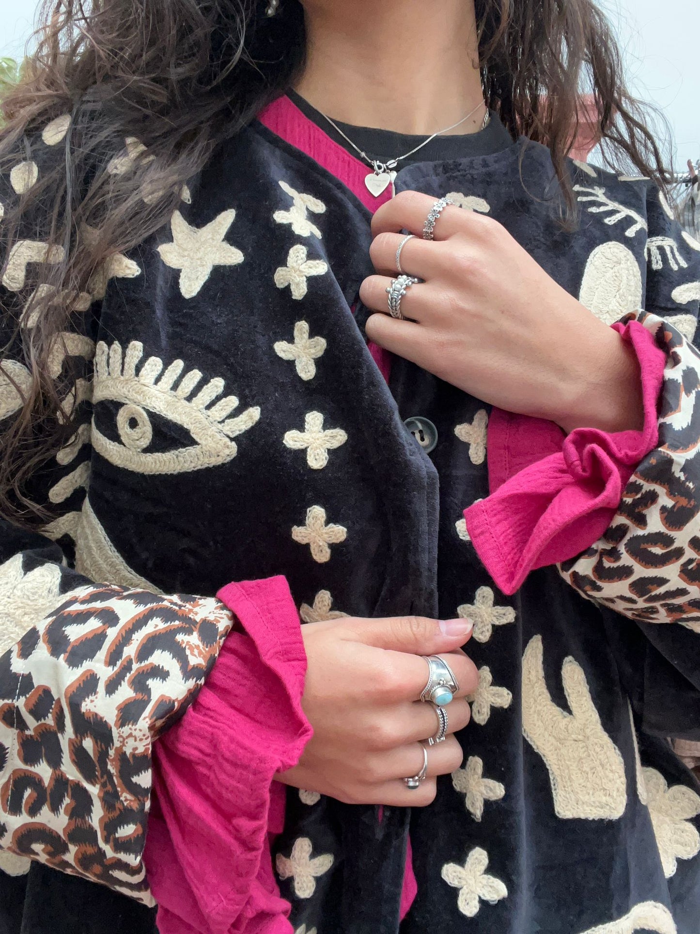 Velvet Jacket DREAM black