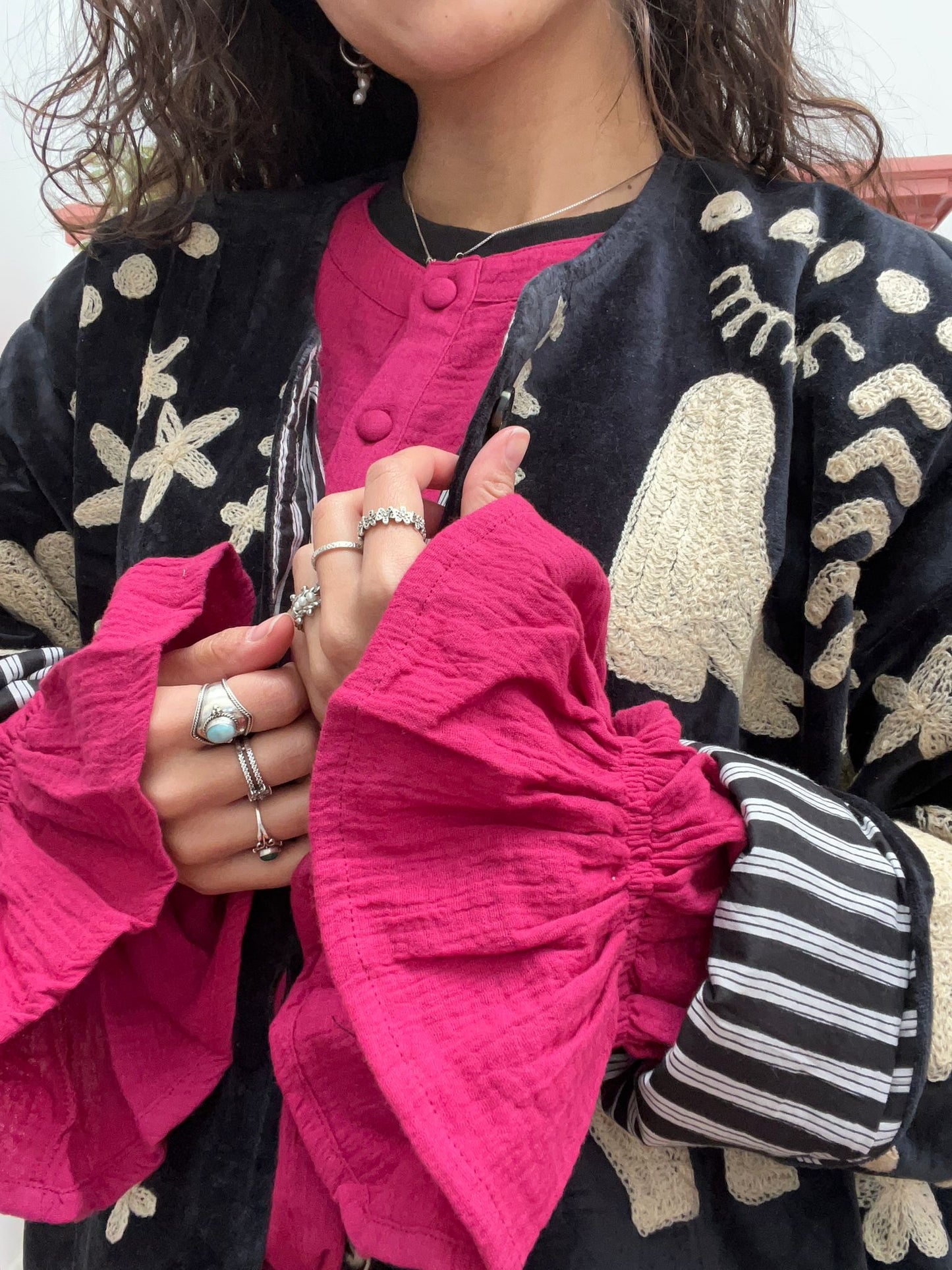 Velvet Jacket DREAM black