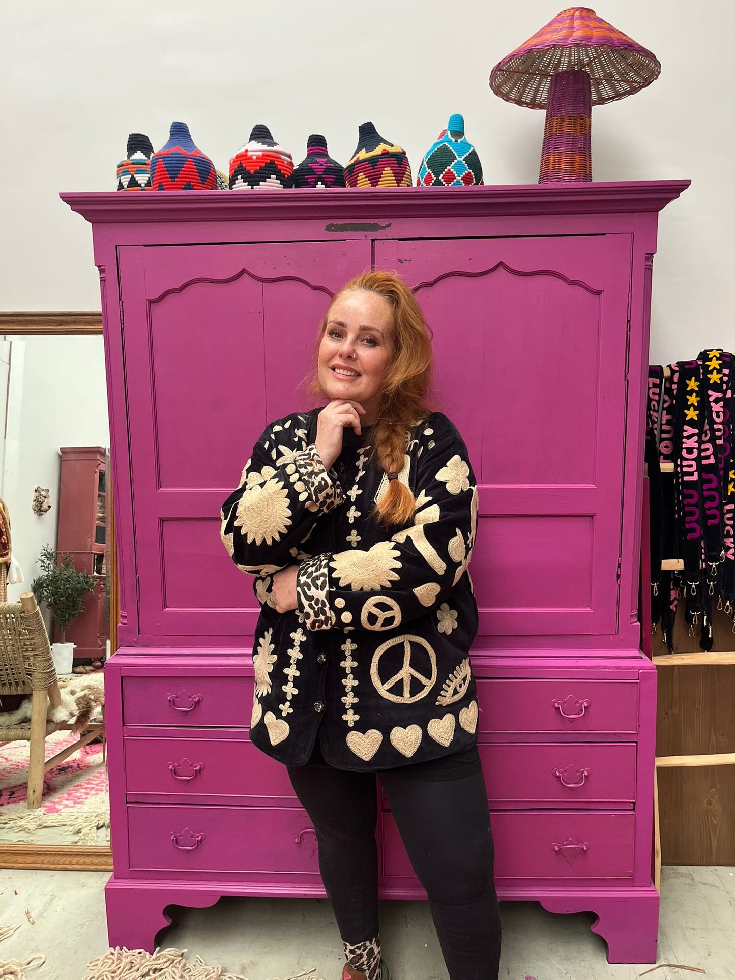 Velvet Jacket DREAM black