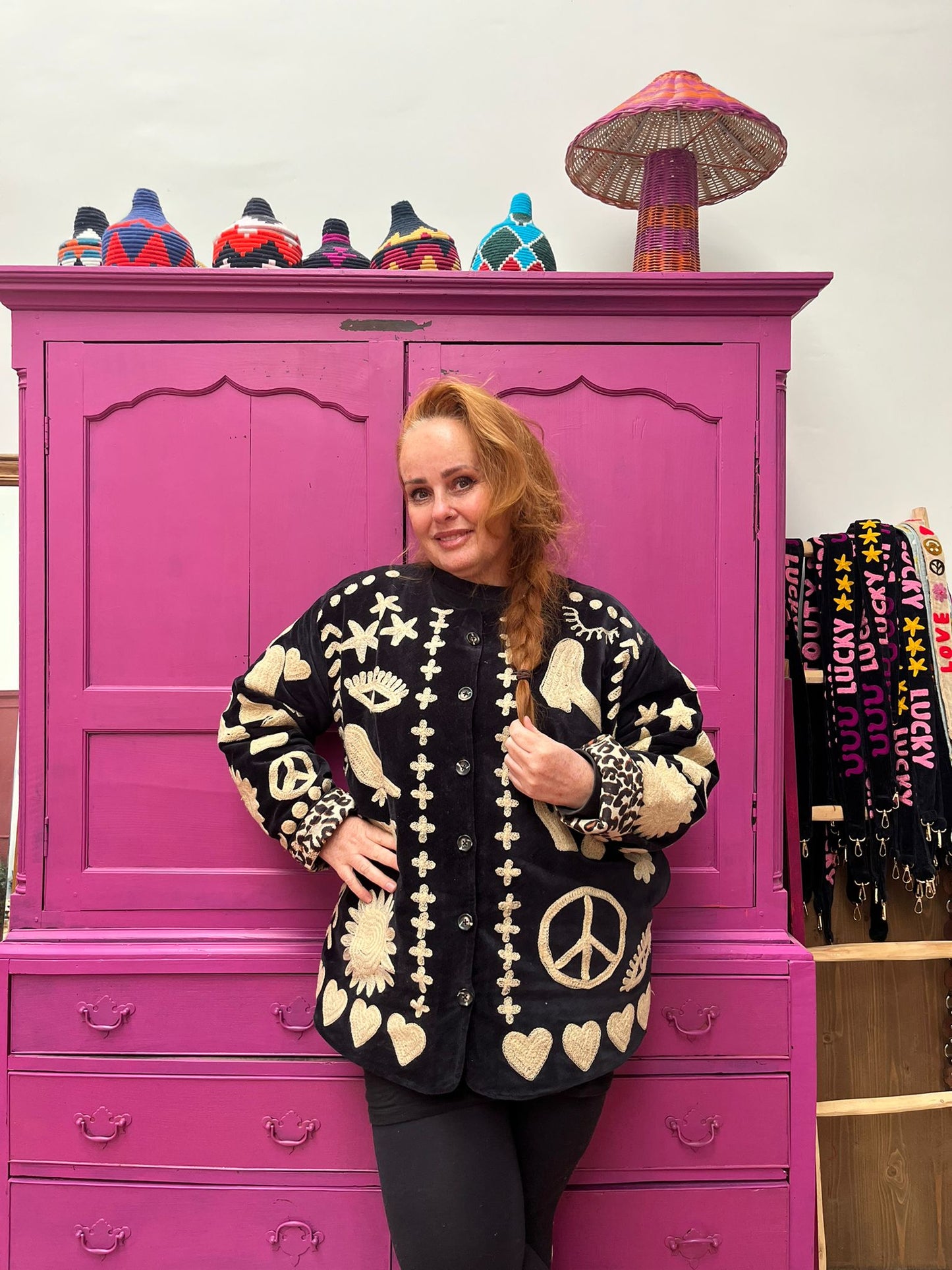 Velvet Jacket DREAM black