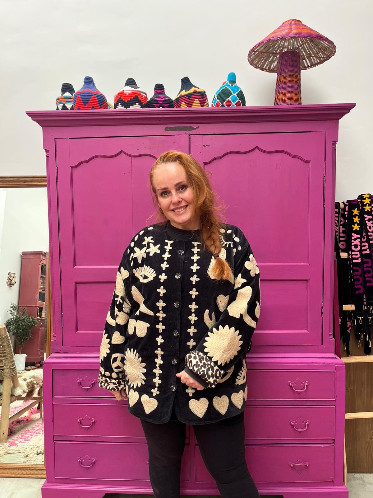 Velvet Jacket DREAM black