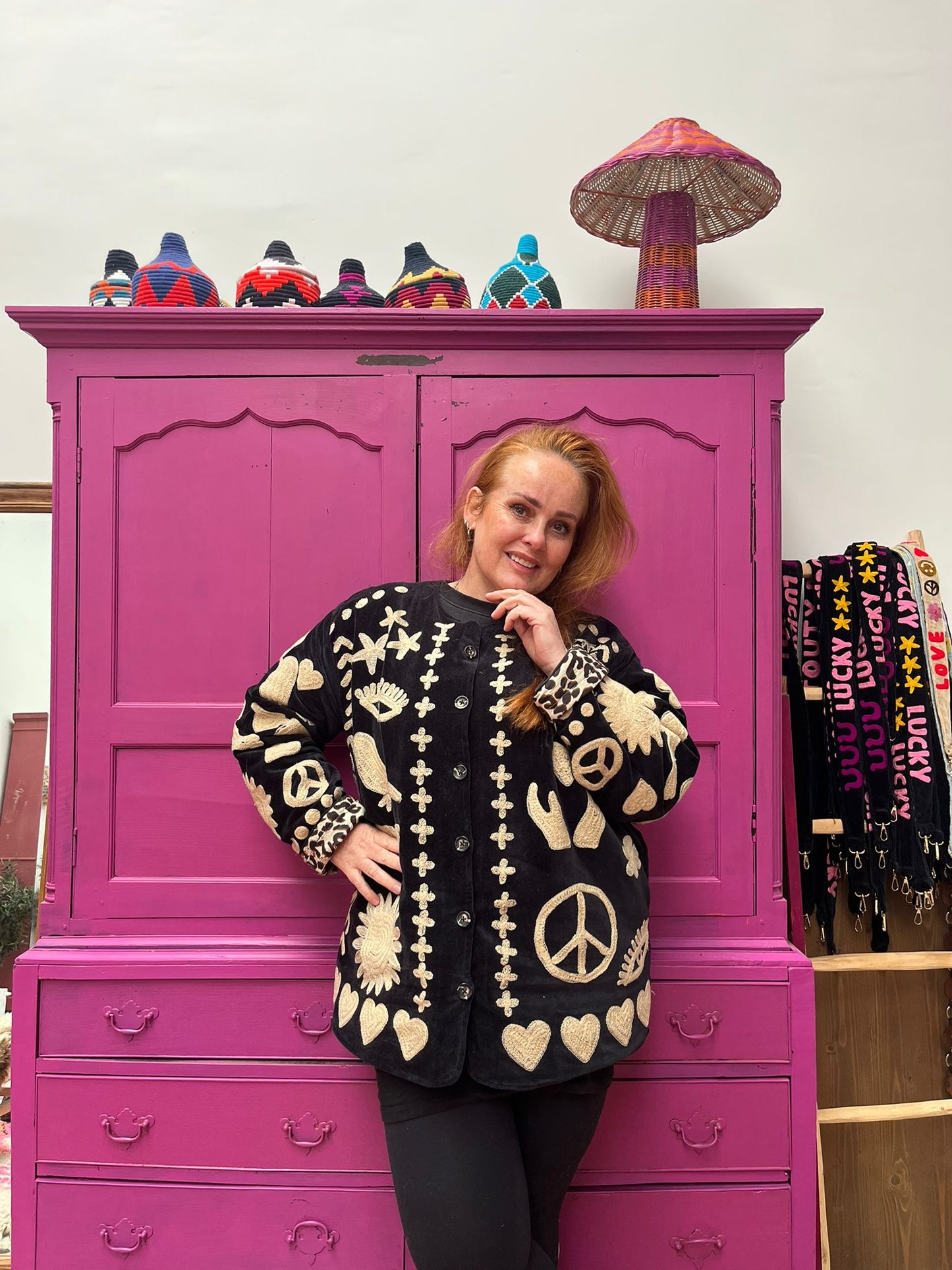 Velvet Jacket DREAM black