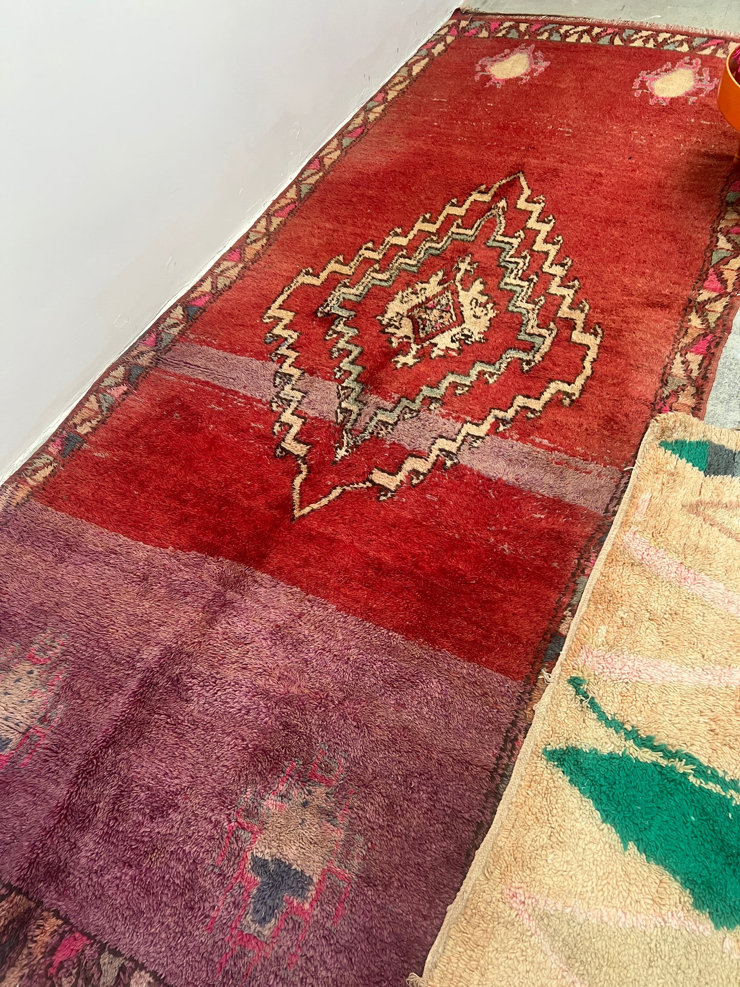 Vintage Boujaad Kleed Rood paars