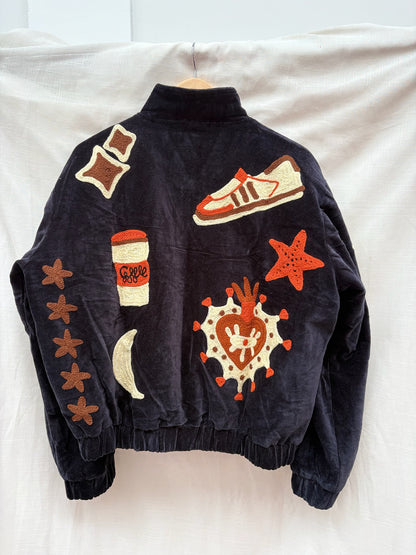 TOUT - Lola Bomber Velvet Black