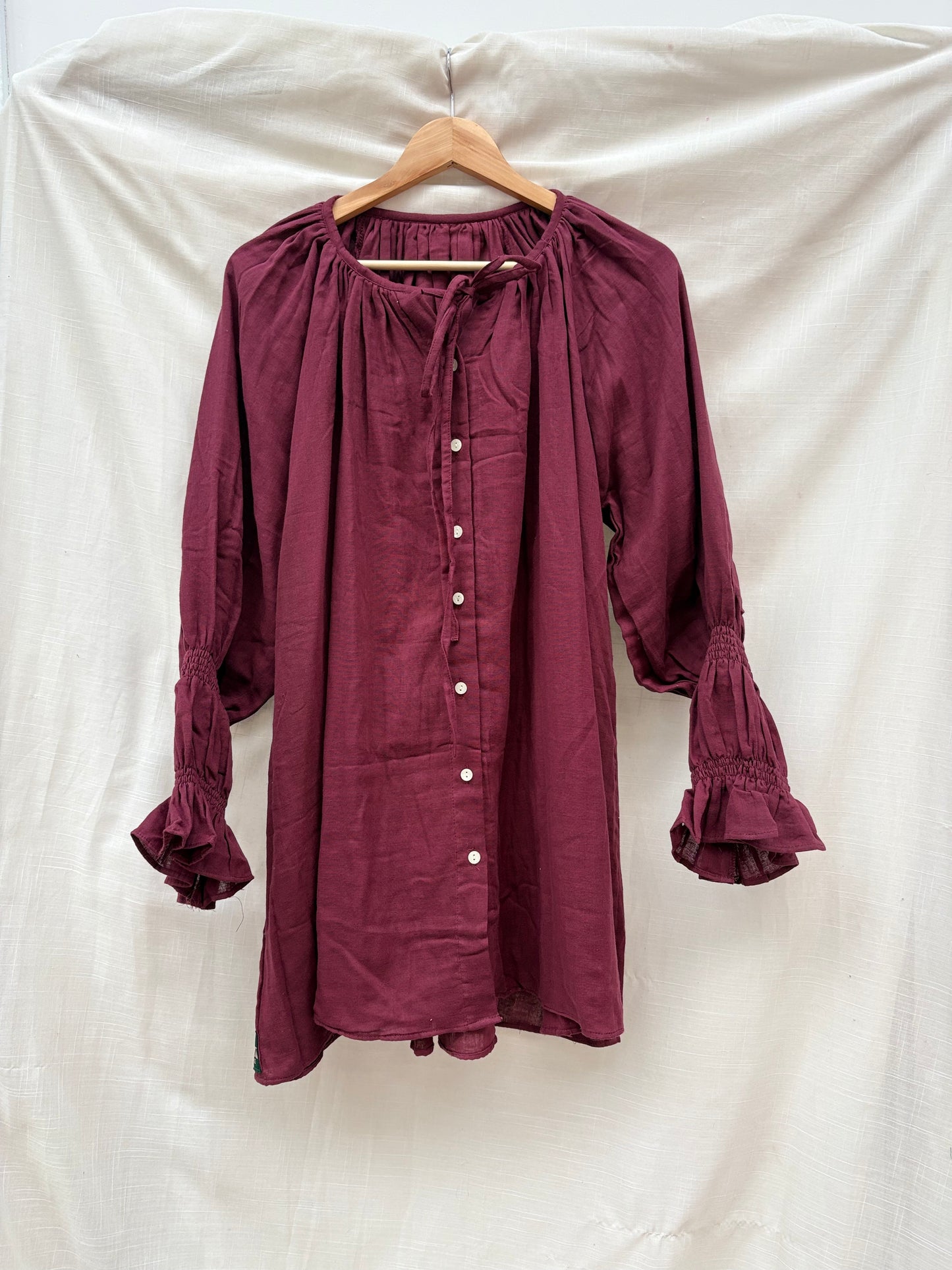 TOUT - Blouse Cotton Bordeaux