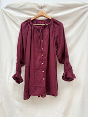 TOUT - Blouse Cotton Bordeaux