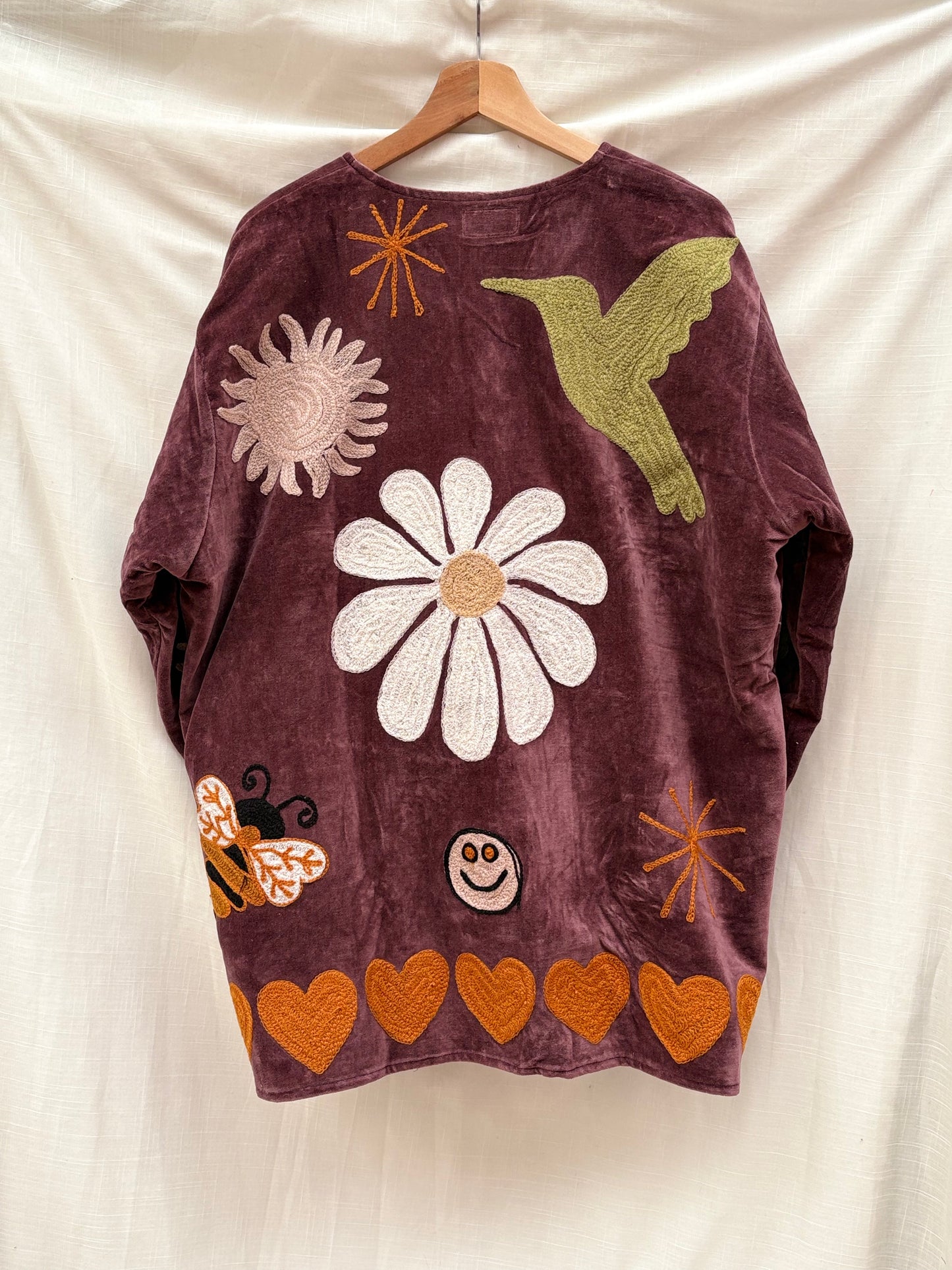 TOUT - Daisy Jacket Velvet Aubergine