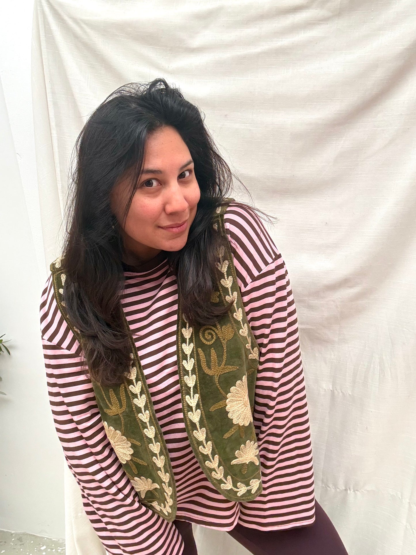 TOUT - Suzani Gilet Velvet Green
