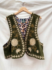 TOUT - Suzani Gilet Velvet Green