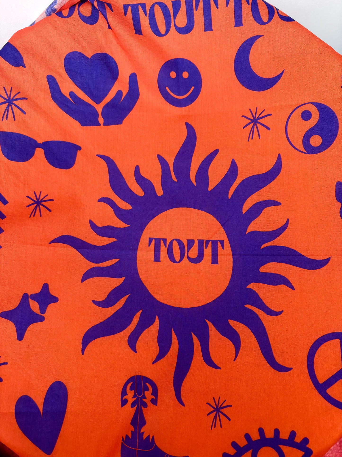 TOUT - Bandana  Ellis Oranje- Blauw
