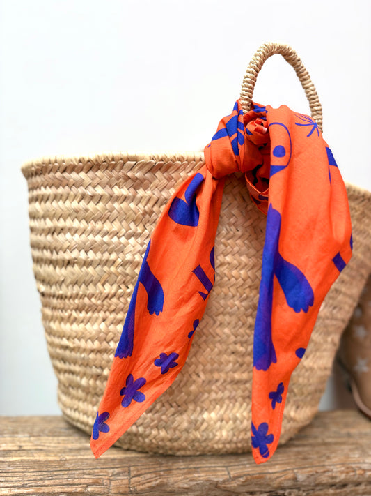 TOUT - Bandana  Ellis Oranje- Blauw