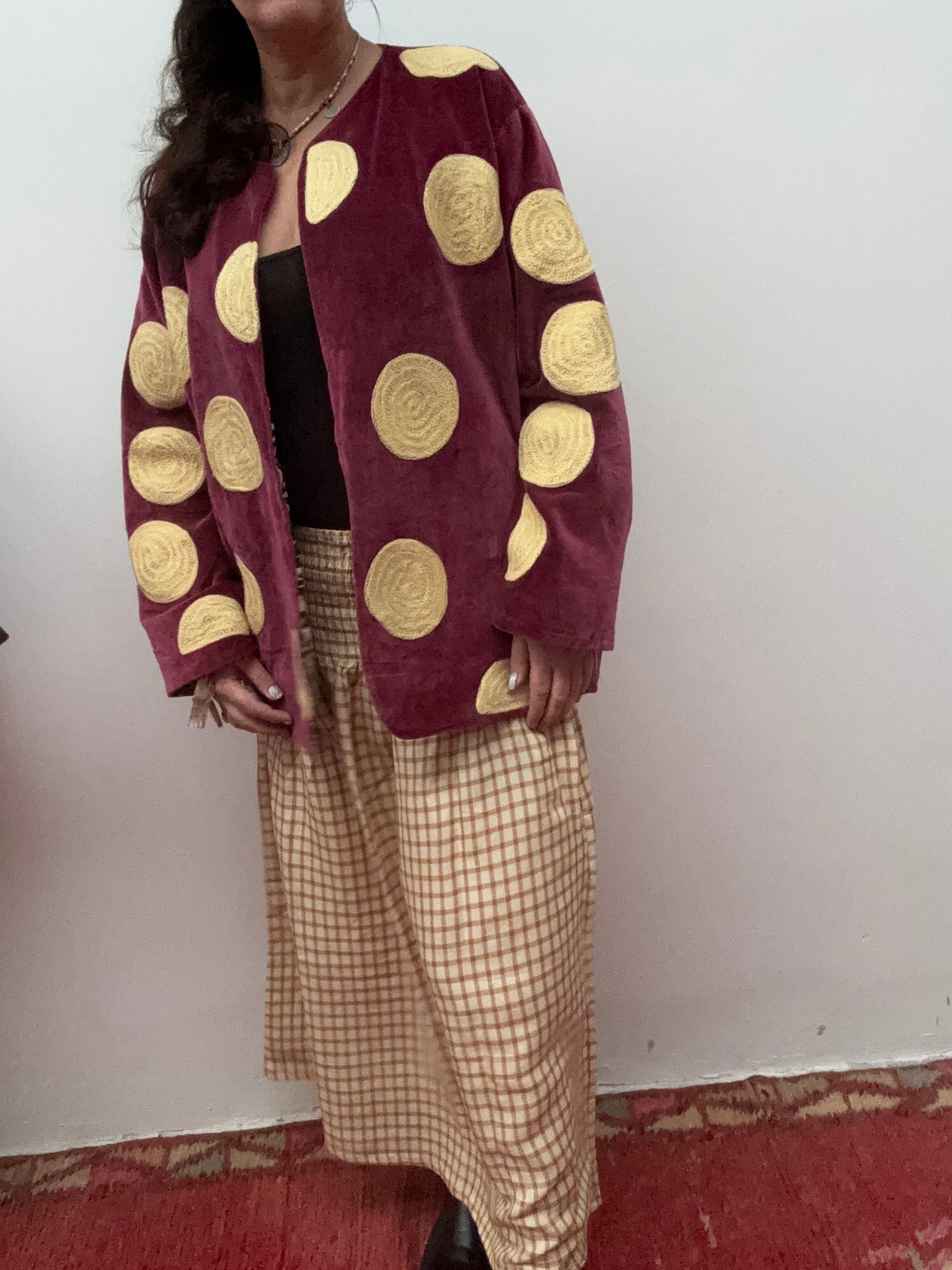 Blockprints Rok maxi yellow