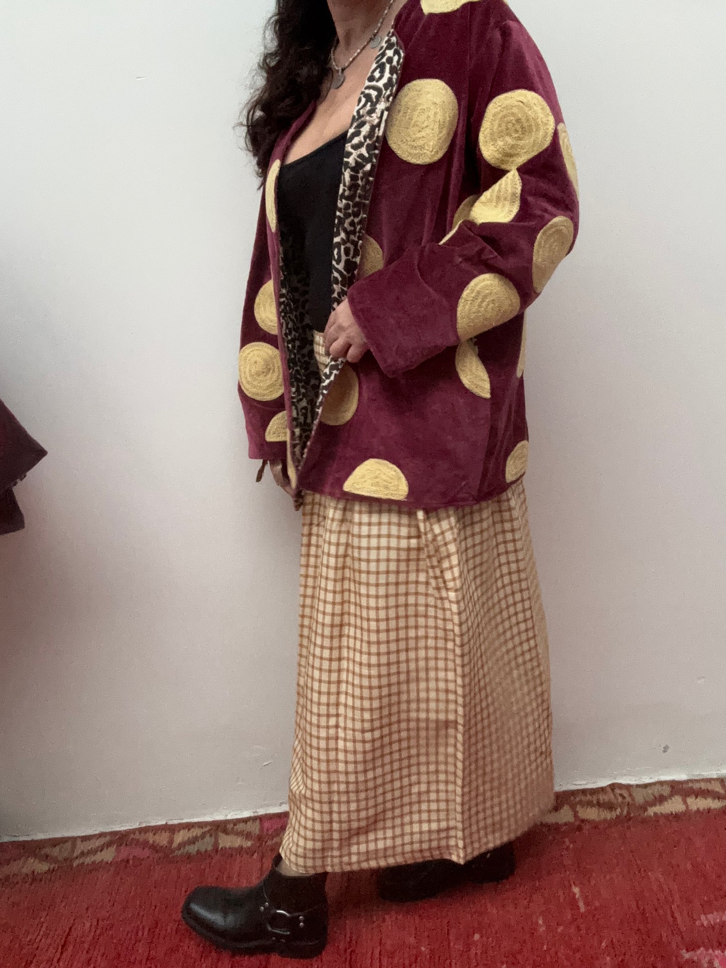 Blockprints Rok maxi yellow