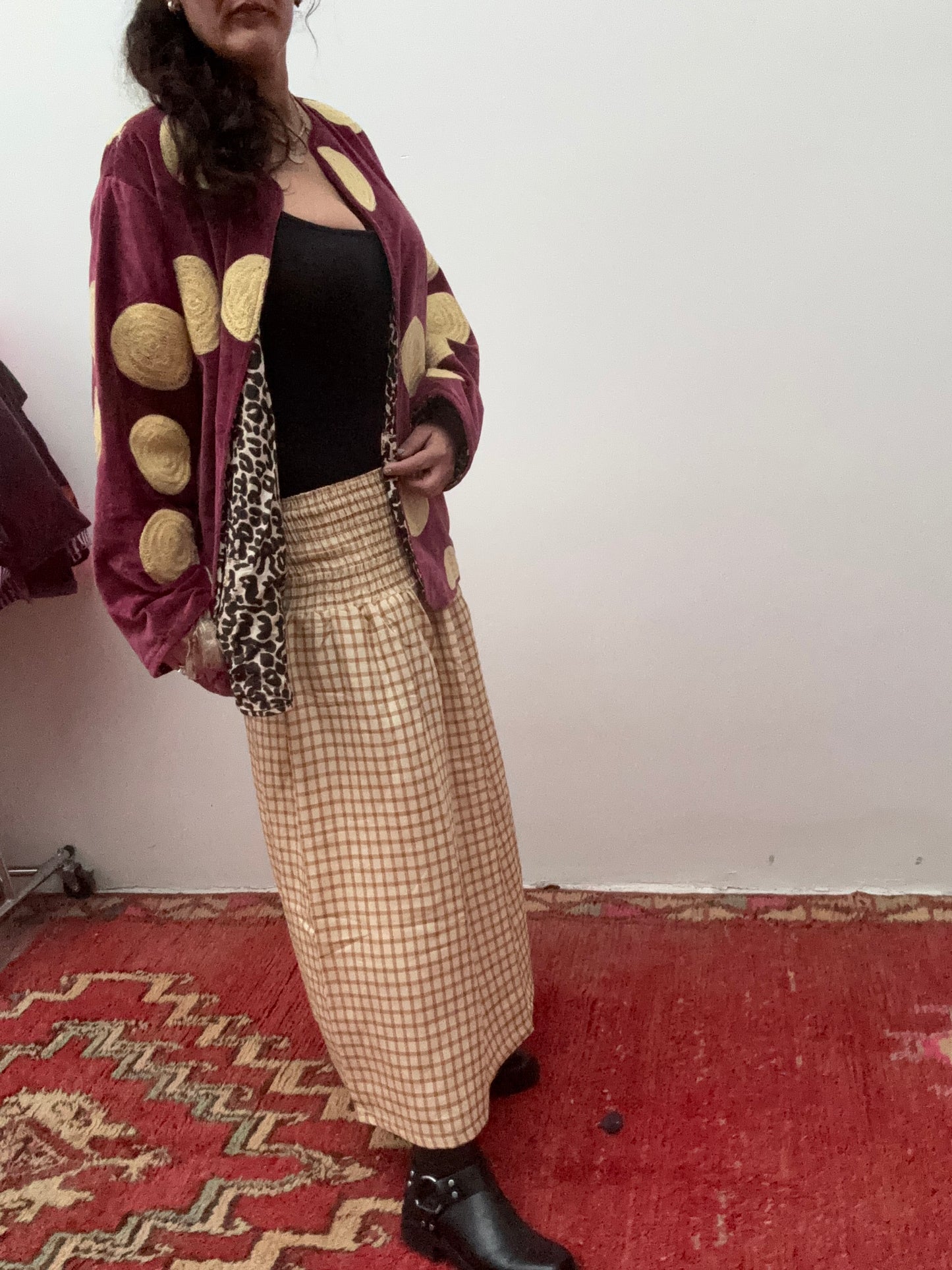 Blockprints Rok maxi yellow