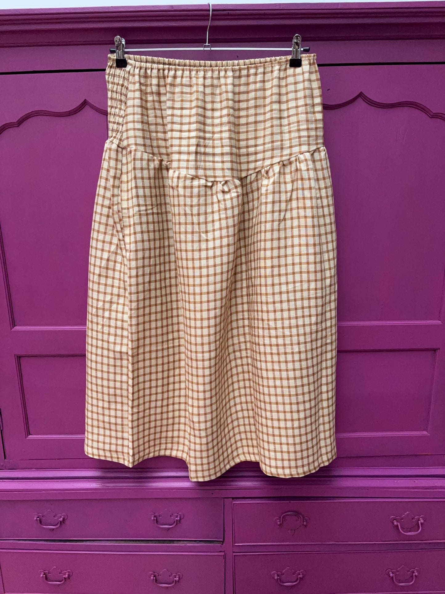 Blockprints Rok maxi yellow