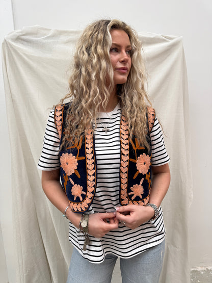 TOUT - Suzani velvet  Gilet